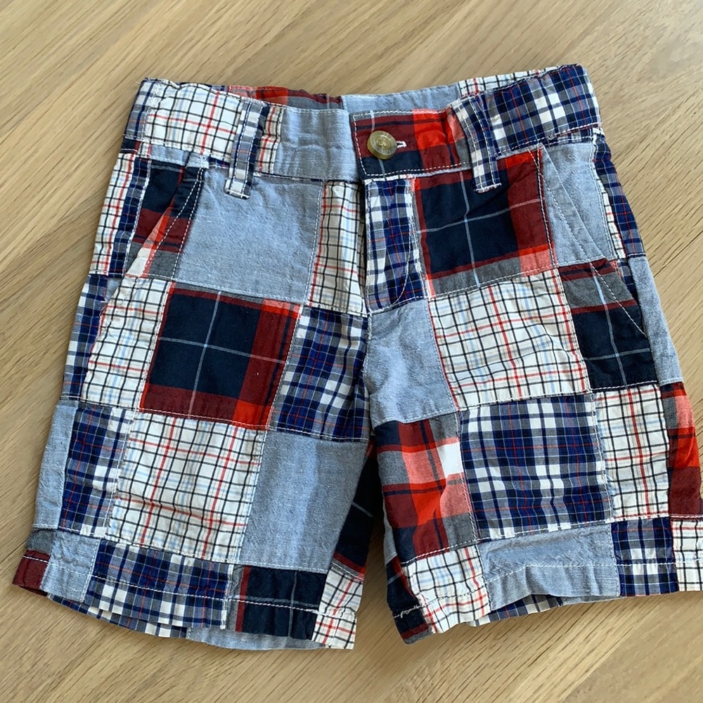 Janie and Jack madras shorts
